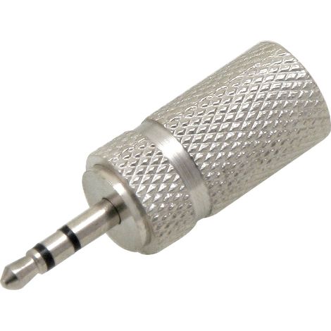 Adaptador de conector jack de 2,5 mm a toma de 3,5 mm metálico estéreo