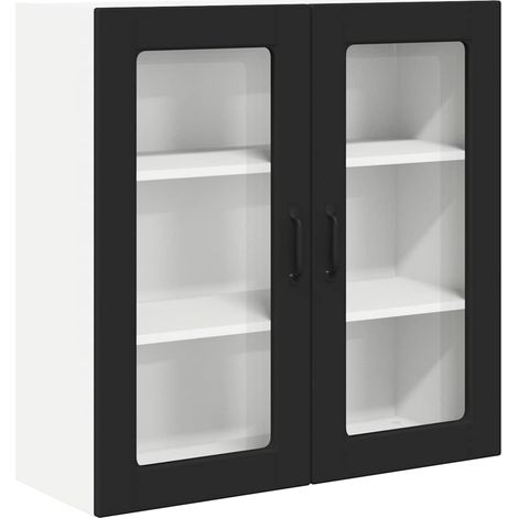 Meuble mural de cuisine,Armoire de cuisine Noir 80 x 31 x 80 cm Bois d'ingénierie CFW64952 (1/5)
