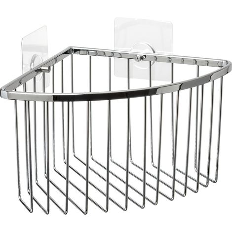Étagère Salle de Bain sans Perçage Laiton, Supporte 5 kg, Modèle Krom (1/3)