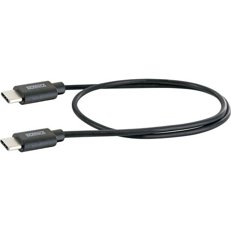 Schwaiger Sync und Ladekabel 0,5 m USB Type C schwarz Ladegerät Netzteil