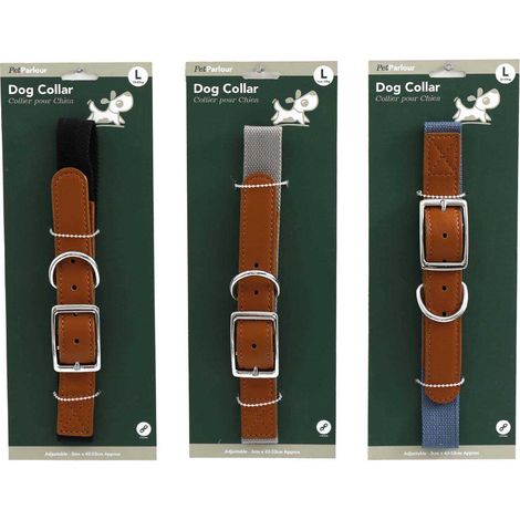 Collier en polyester pour chien (Lot de 3) L - 53 cm