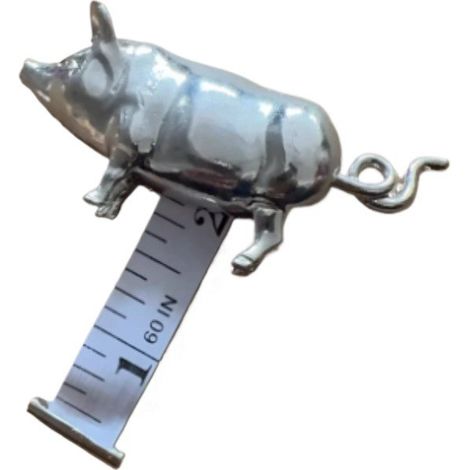 Mètre Ruban Rétractable en Forme de Cochon Vintage, Mini Mètre de Couture Portable, Outil de Mesure pour Couturières et Loisirs Créatifs