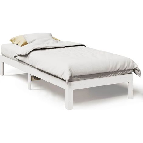 Maison Exclusive - Giroletto senza Materasso Bianco 80x200 cm Legno Massello Pino