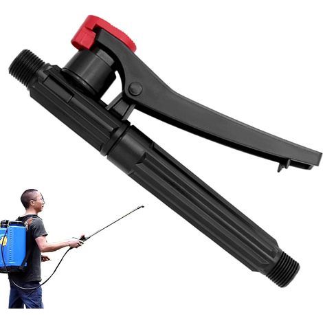 CSPARKV Pulvérisateur de jardin à poignée de déclenchement – Pièces de poignée de pulvérisation ergonomique, 1 gâchette de rechange pour pulvérisateur de jardin, accessoires de pulvérisateur avec peti (1/4)