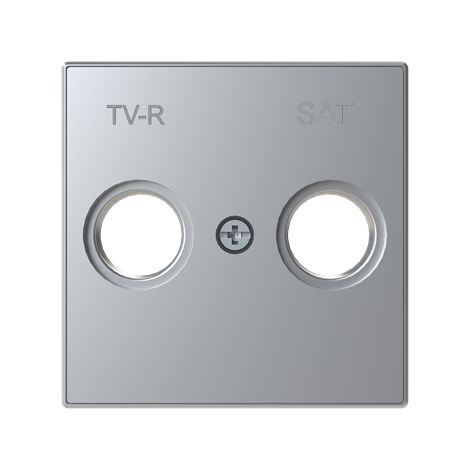 Tapa toma TV/R-SAT Serie Sky de Niessen Plata (1/5)