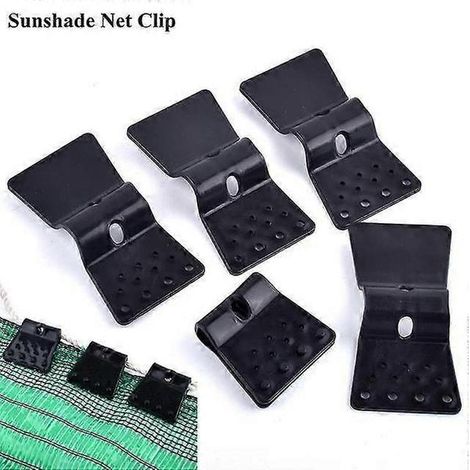 Filet d'ombrage noir à 3 broches en PEHD anti-UV pour jardin, balcon, plantes succulentes, piscine extérieure, housse de voiture (1/5)