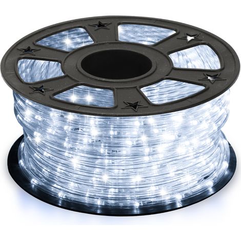 Wolketon LED Lichtschlauch Lichterkette Beleuchtung Weiß 30 Meter LED für Drinnen/Draußen Weihnachten Beleuchtung Dekoration Lichterschlauch