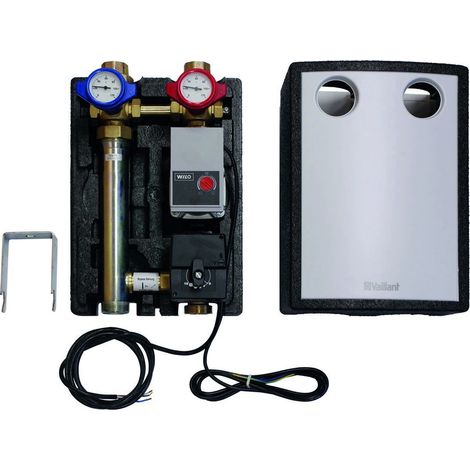 Vaillant Pumpengruppe mit 3-Wege-Mischer Rp 3/4", Vor-/Rücklauf Rp 1", Kvs 6,3