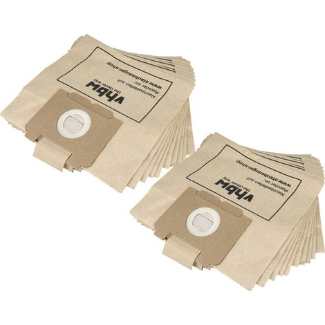 vhbw 20x sacchetto compatibile con DeLonghi 900 E, XLE 800 / XLE800 aspirapolvere - 23,5cm x 23cm color sabbia (1/5)