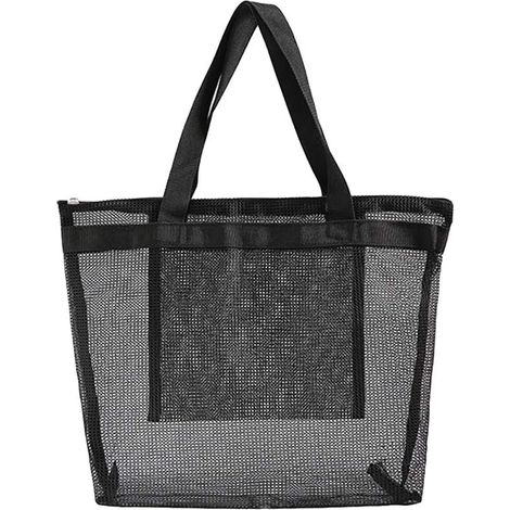 fourre tout réutilisable SOLUSTRE en filet noir pour fruits
