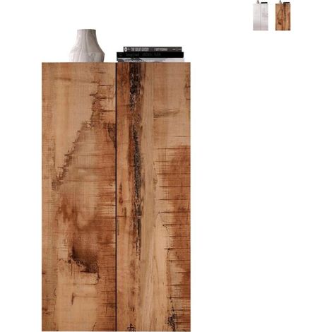Mehrzweckschrank Wohnbüro 2 Türen 2 Regale 63x35x114cm Liara - Natur (1/5)