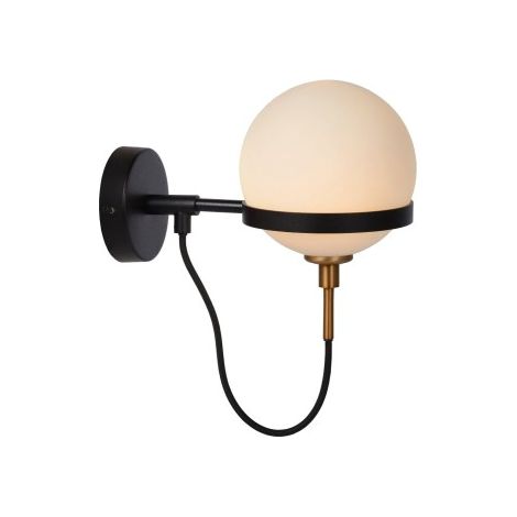 Applique murale bain noire globe FELINE G9 IP44 Lucide