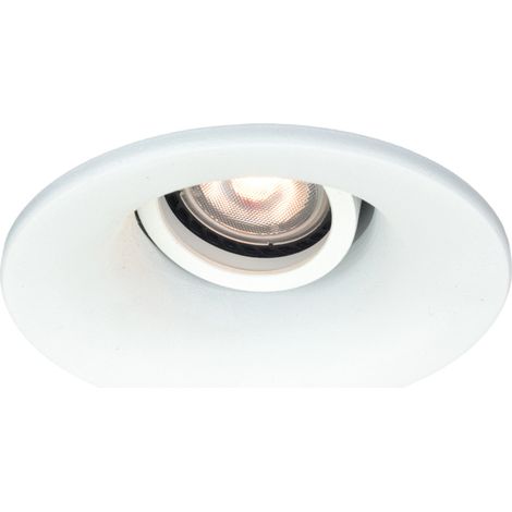 Spot encastré rond orientable blanc GU10 Italux RALTE