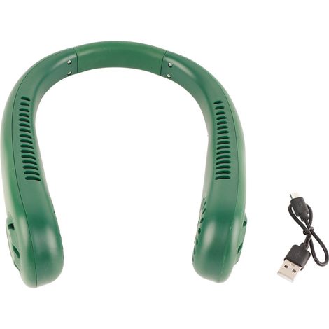 Ventilateur de cou sans pales, 3 vitesses, recharge USB, portable pour extérieur (1/5)