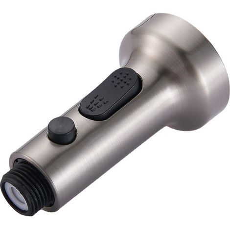 Mitaines de cuisine & Pommeau de douche de rechange G 1/2'' - Buse universelle amovible 2 fonctions, pour lavabo & douche (brossé) (1/2)