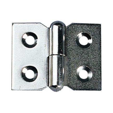 Paumelle de meuble acier nickelé 30 x 40 mm gauche - MONIN