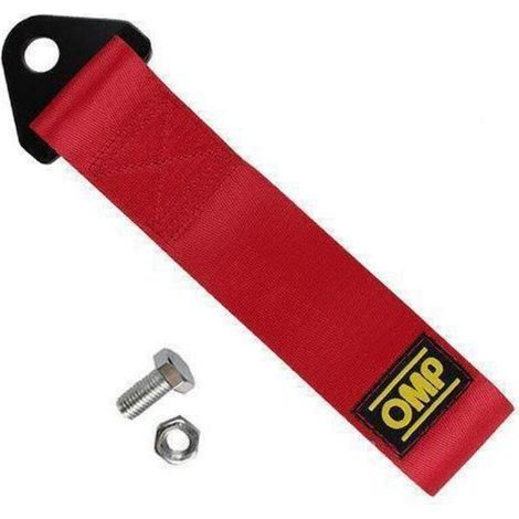 Lntyq Racing Voiture Remorque Corde,Cordes de Remorquage en Nylon,Sangle de Remorquage Racing,Sangle de Remorque,Corde de Remorquage Haute Résistance,Auto Cordes de Remorquage 1 Pièces Rouge (1/5)