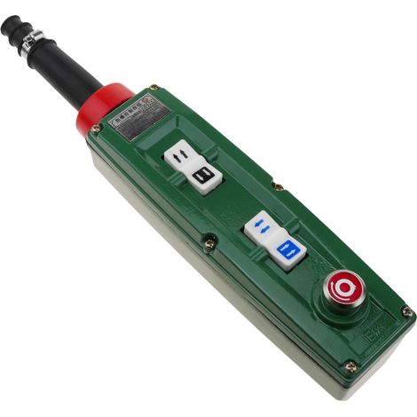 BeMatik - Boîte de commande avec 2+2 boutons poussoirs momentanés et arrêt d'urgence série BAK63 (1/5)
