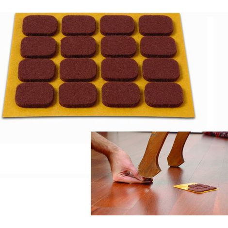 Fieltro Adh. Rectang.marron - BRINOX - B70720M - 16X20 MM..