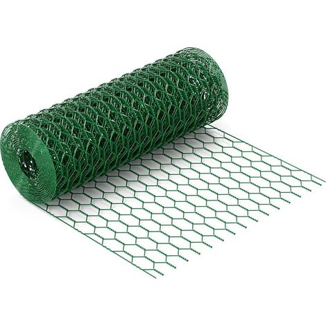 Grillage rigide vert en acier galvanisé 10 m x 90 cm – Mailles 25 x 25 mm – Fil de 1,2 mm pour volières et clapiers (1/5)