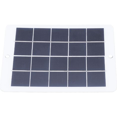 Panneau Solaire 3W 5V Chargeur Externe pour Téléphone Portable, Module Photovoltaïque 160x120mm, Recharge USB en Extérieur, Blanc, Kit Énergie Solaire (1/5)