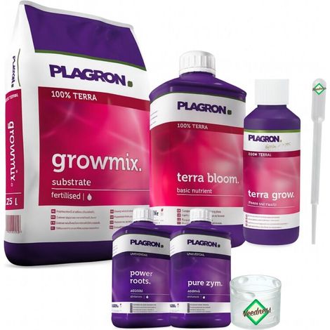 Plagron Growmix Erde-Set Medium – Anzuchterde Indoor Grow (1/5)