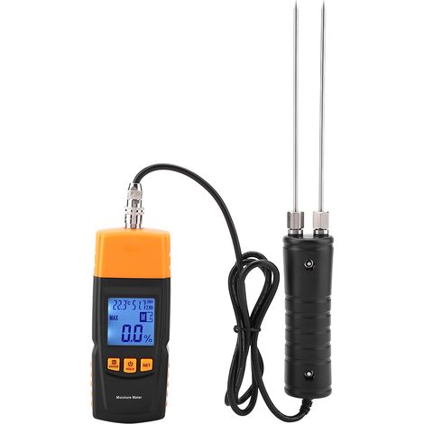 Testeur d'humidité du bois numérique réglable avec écran LCD GM620 -10 à 60 °C (1/5)