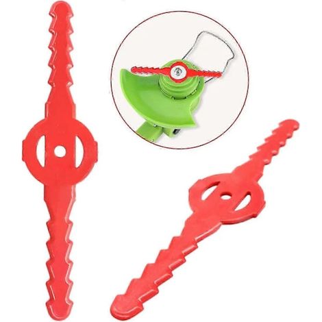 Lot de 30 lames de rechange en plastique pour coupe-bordures, tondeuses à gazon, lames de rechange sans fil pour tondeuses de jardin, accessoires pour outils de jardin. (1/4)