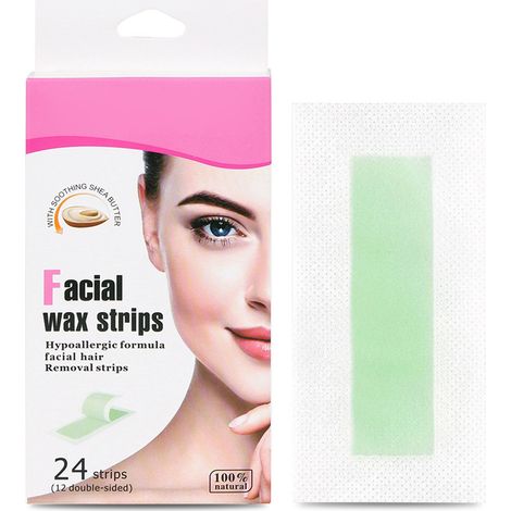 Bandelettes de cire dépilatoire pour bras, jambes, aisselles, sourcils et maillot - épilation douce et efficace. (1/5)