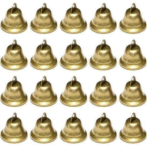 Campanellini, 20 pezzi di campanellini vintage per decorazioni di matrimoni e feste, campanellini natalizi per alberi di Natale, campanellini in metallo per portachiavi, fai da te (1/4)