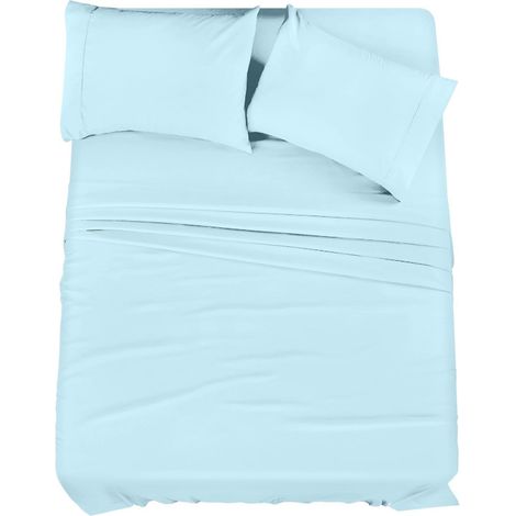 1 Ensemble de draps en coton, reine, percale, poches profondes 38cm, respirant, lavable en machine, chambre à coucher (1/5)