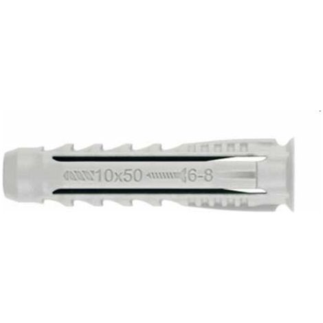 Caja 25 Uds Taco Nylon Gris 12mm - Korman
