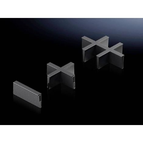 Rittal AX 2582.200 placa de montaje negra 5 piezas