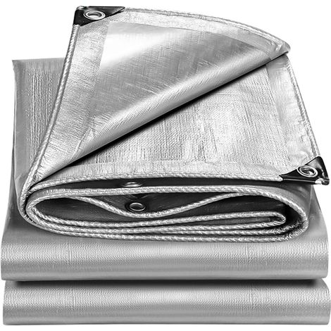 Bâche imperméable et résistante en polyéthylène pour extérieur,épaisseur de 160 g/m²,résistante au Gel et aux UV,pour Jardin,tonnelle,Camping,Meubles,abri de Jardin