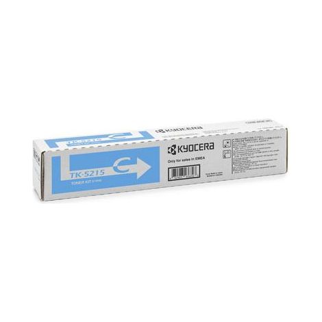 Cartuccia Toner Originale Kyocera TK-5215C Cyan per Stampanti Kyocera Mita, Capacit� di 15.000 Pagine (1/3)