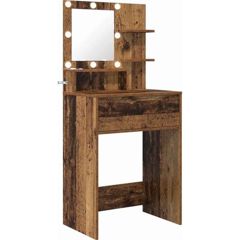 Maison Exclusive - Tavoli da Trucco per Camera da Letto con cassetto Legno vecchio