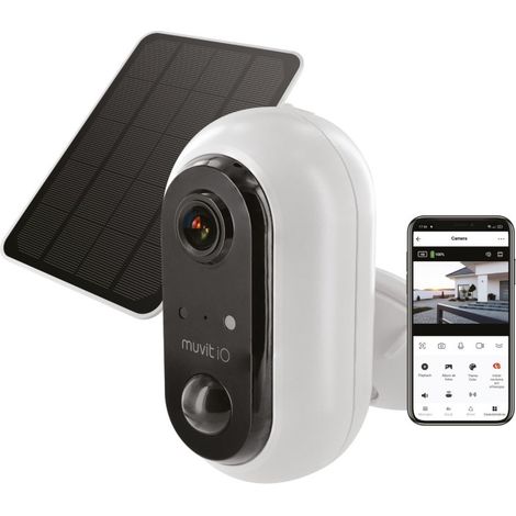 Camara c/baterÍa ext. wifi full hd 1080p + panel solar compa (1/5)