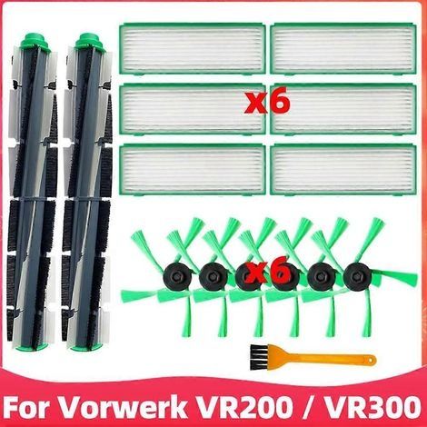 15 accessoires pour aspirateur Vorwerk Kobold VR200 VR300 : brosse latérale rotative, filtre HEPA, accessoires ultra-résistants (1/5)