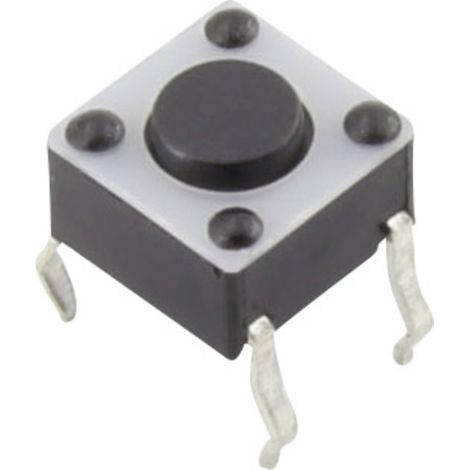 TRU COMPONENTS YST-1102 Drucktaster 12 V/DC 0.05 A 1 x Aus/(Ein) tastend  (L x B) 6 mm x 6 mm  1 St.