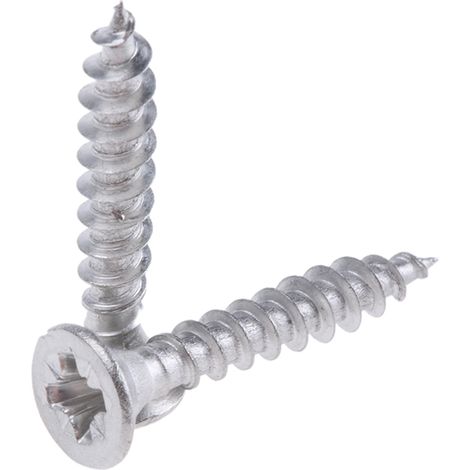 Vis à bois, 4mm, tête Fraisée 25mm, en Acier Inoxydable A2 304 ( Prix pour Boîte de 100 )