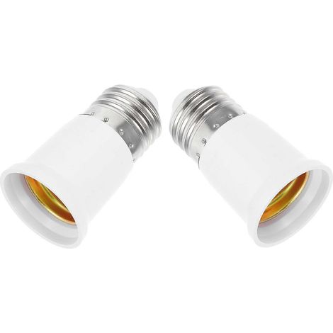 2 rallonges de douille E27, adaptateur de lampe, rallonge de douille pour ampoule LED, adaptateur de culot pour lampe de remplacement (1/5)