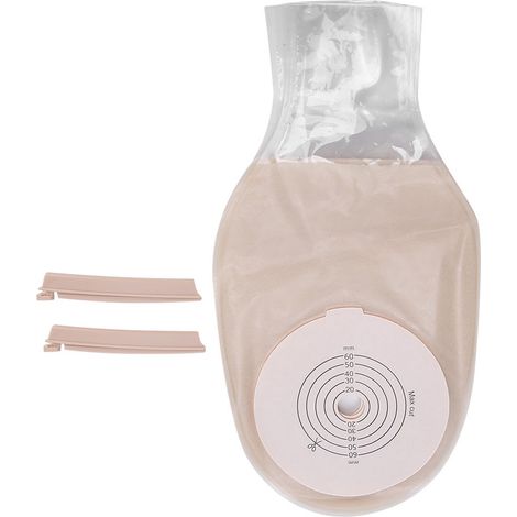 10 pièces Sac de Colostomie en Silicone OnePiece, Poche pour Stomie Confortable et Respectueuse de la Peau (1/5)