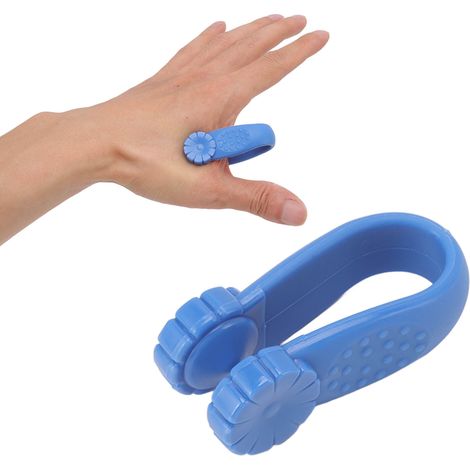 Akupunkturpunkt-Massagegerät für Tigermaul-Akupunkturpunkte, Meridian-Massagegerät, Daumen-Akupunkturpunkt-Massagegerät, blauer Kunststoffclip (1/5)