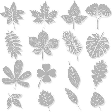 48 autocollants blancs anti-collision pour vitres, autocollants d'avertissement, décoration en verre en forme de feuille (1/5)