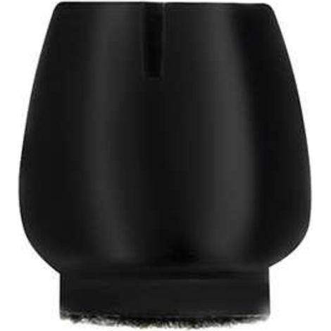Lot de 16 - Pieds de meubles / Embouts en silicone pour chaises - Protection de sol noire (1/3)