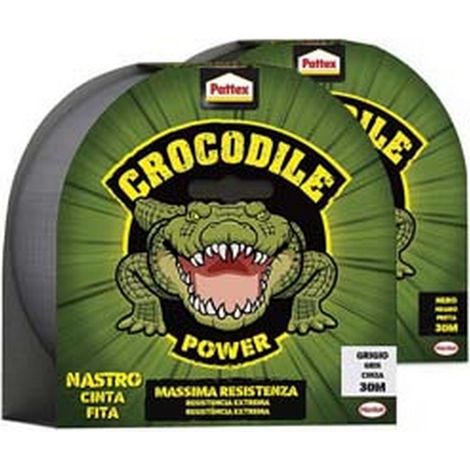 1PZ PATTEX CROCODILE NASTRO ADESIVO - mt.20 grigio