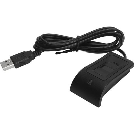 Lector de huellas dactilares USB compacto: reconocimiento automático, plug-and-play para PC y portátiles.