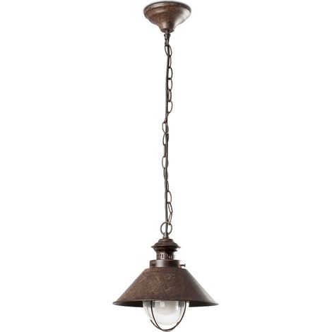 Nautica-P Sospensione Marrone Ossido 1 X E27 11W Marca Faro