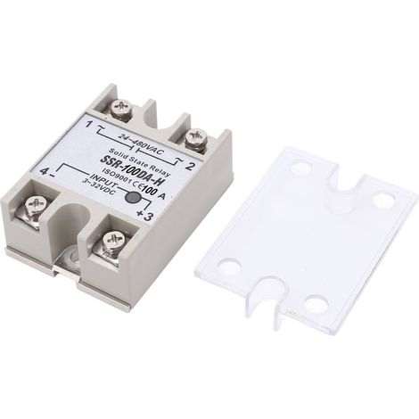 Einphasiges 100-A-Halbleiterrelais-Spannungssteuermodul (SSR): 3–32 V DC-Eingang, 24–480 V AC-Ausgang (1/5)