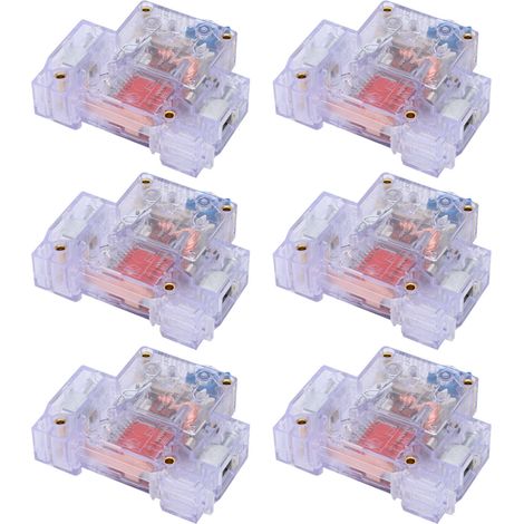 12 unités DZ47-63 1P 6-63A Disjoncteur Miniature Transparent Protection Électrique Interrupteur Automatique (1/5)